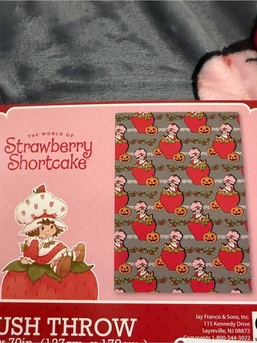 Kids Halloween Strawberry shortcake Character Throw - 50x70